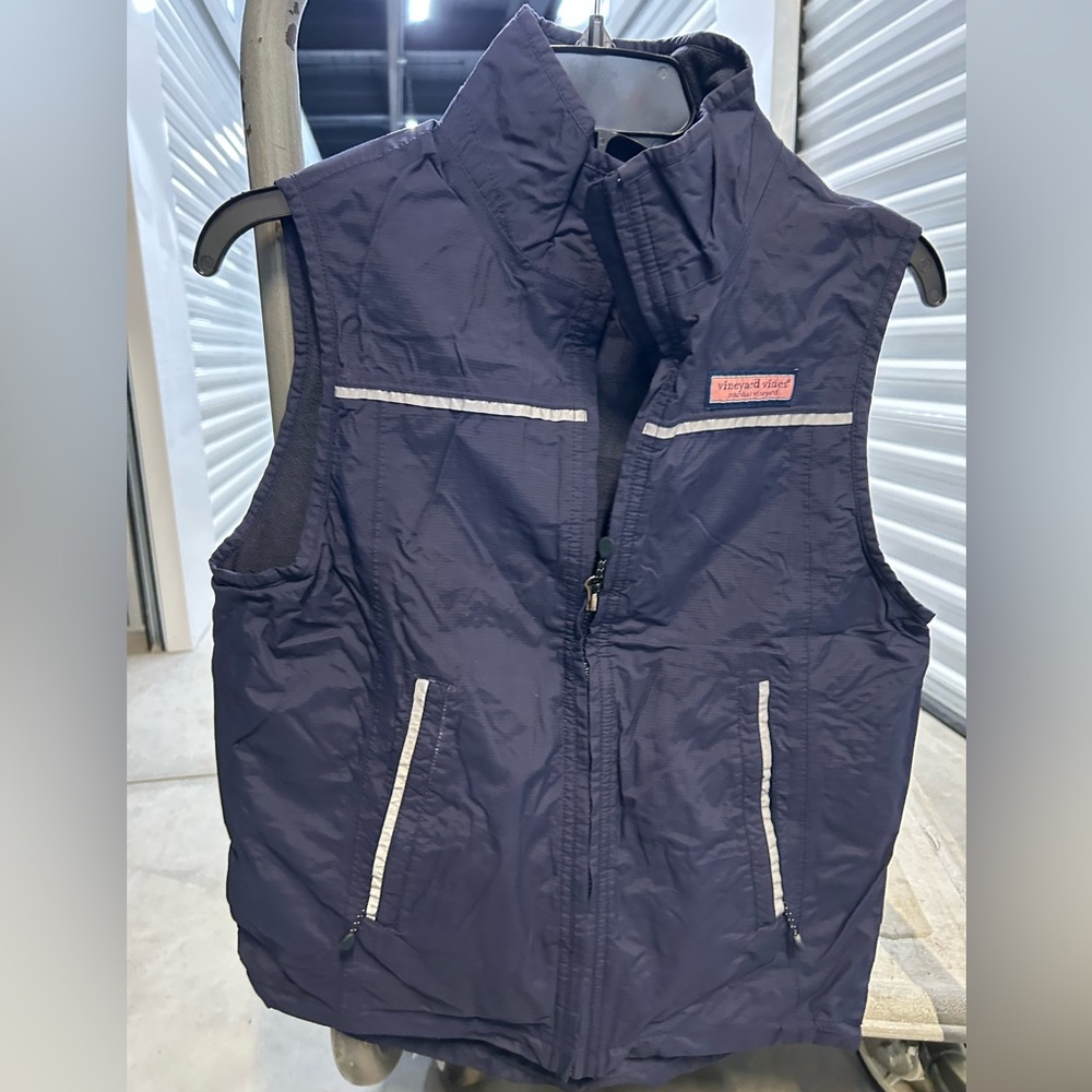 Vineyard Vines Dark Blue Vest with White Accents